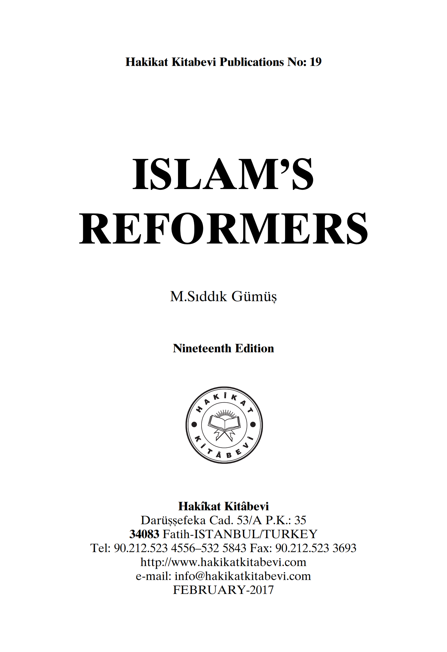 ISLAM’S REFORMERS